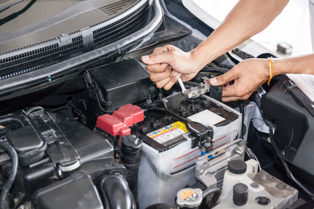 Car battery outlet replacement service