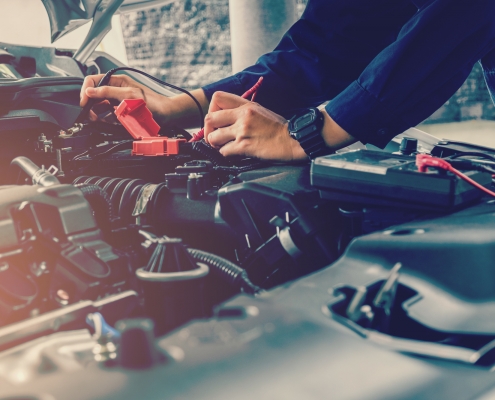 Car battery replacement service