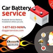Dugger's Car Battery Service is a phone call away