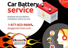 Dugger's Car Battery Service is a phone call away