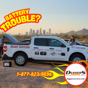 Batteries die in the desert