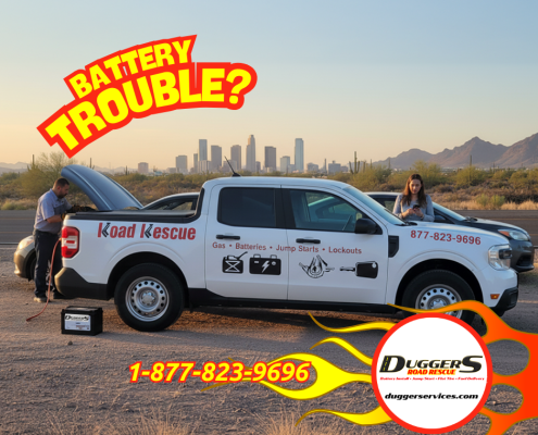 Batteries die in the desert